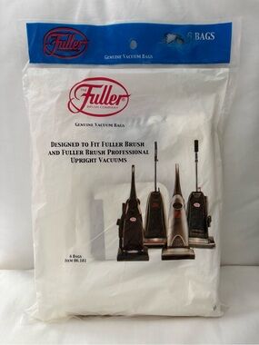 Fuller Vacuum Bags 6 Pack 06.181 Brush & Brush Professional Upright Vacuums